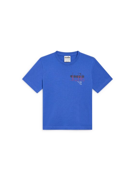 Diadora Diadora T-Shirt DIADORA JB. T-SHIRT SS GRAFFITI SL Niebieski Regular Fit