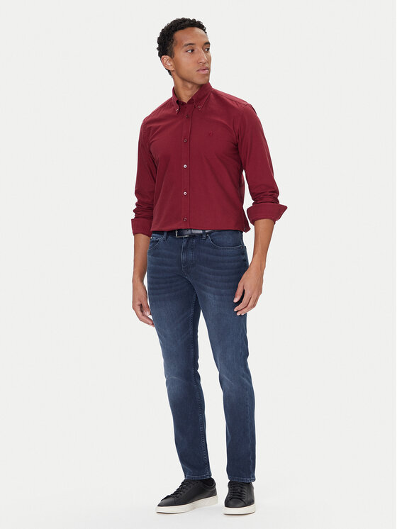 BOSS BOSS Džinsai P-Delaware 50549834 Tamsiai mėlyna Slim Fit