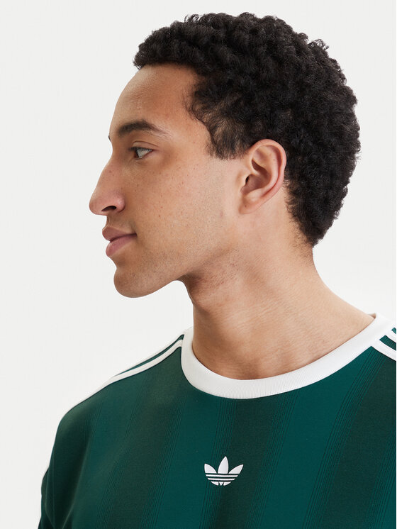 adidas adidas Тишърт adicolor Jacquard KD5834 Зелен Loose Fit