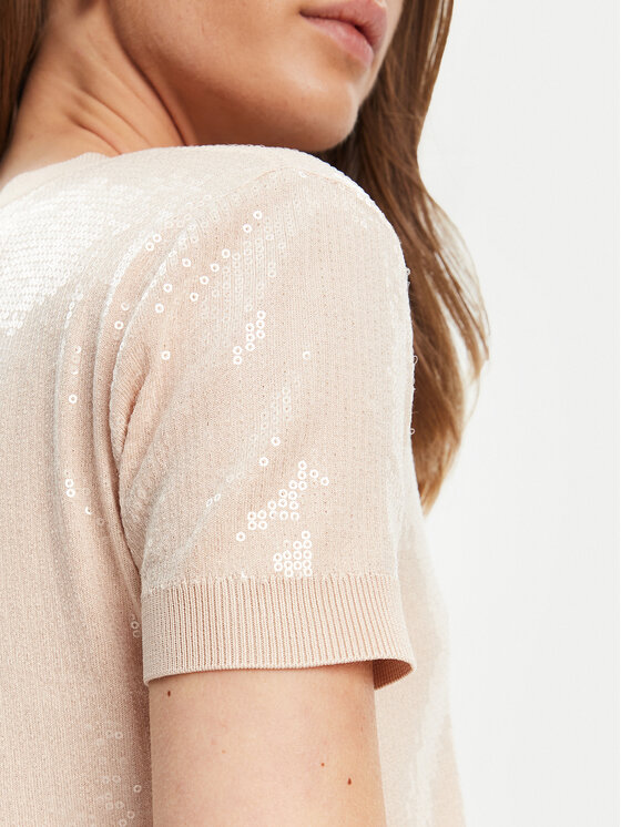 Guess Guess Sweter W5YR21 Z3E70 Beżowy Regular Fit