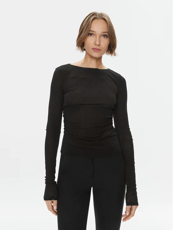 Marella Bluse Mensa 2339760337200 Schwarz Regular Fit