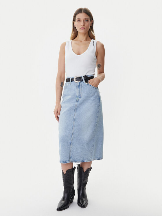 Levi's® Levi's® Fustă de blugi 001VH-0001 Albastru Regular Fit