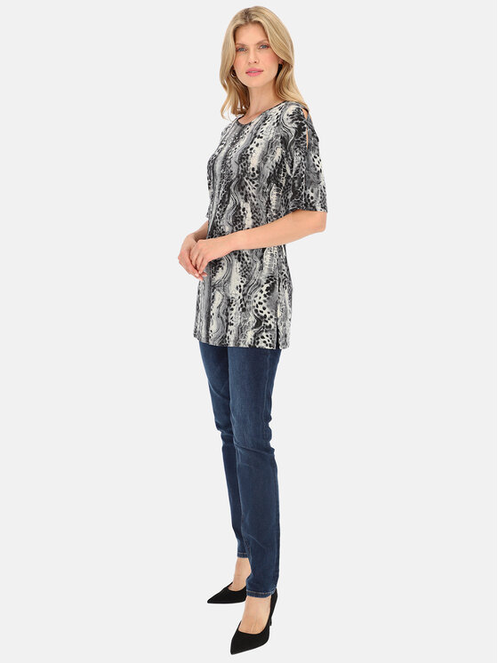 Potis & Verso Potis & Verso Tunika Grido Czarny Regular Fit
