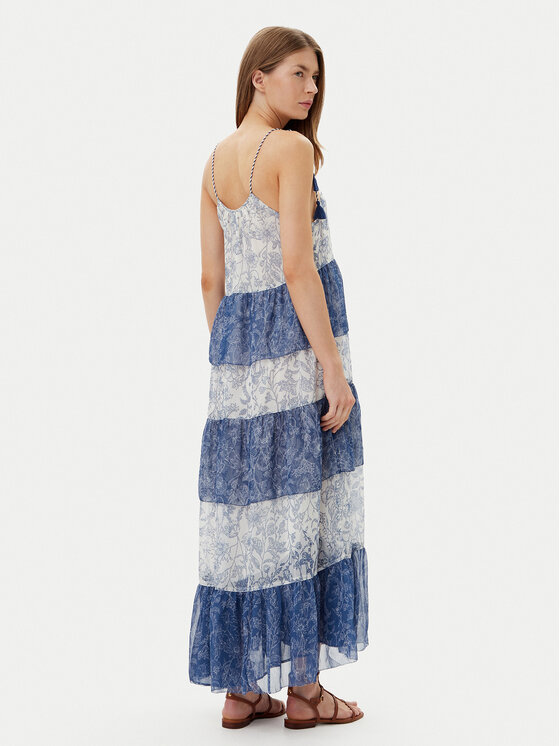 Pepe Jeans Pepe Jeans Letné šaty PL953739 Modrá Loose Fit