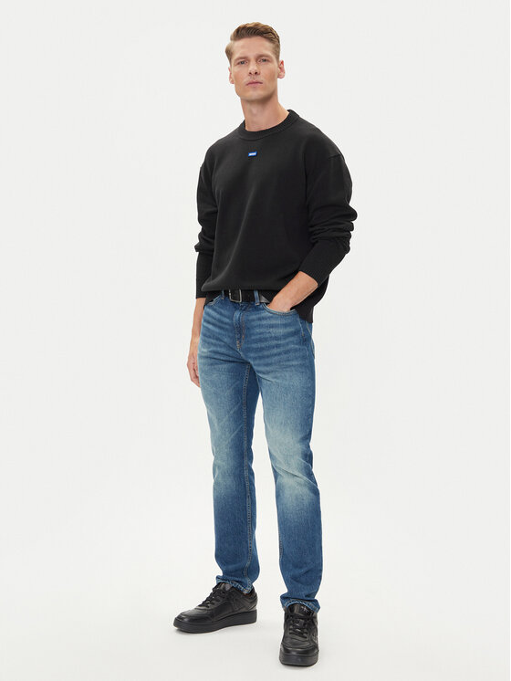 HUGO HUGO Sweter San Casey-CP 50543784 Czarny Relaxed Fit