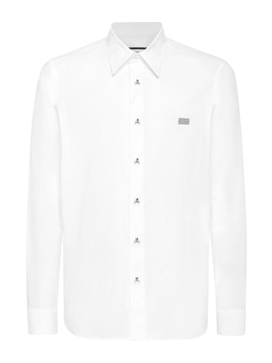 PHILIPP PLEIN PHILIPP PLEIN Camicia 27039 Bianco Fitted Fit