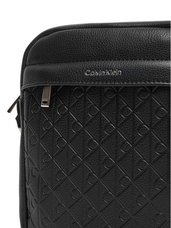 Calvin Klein Calvin Klein Borsellino Emblem Emboss Reporter LV04D3204G Nero