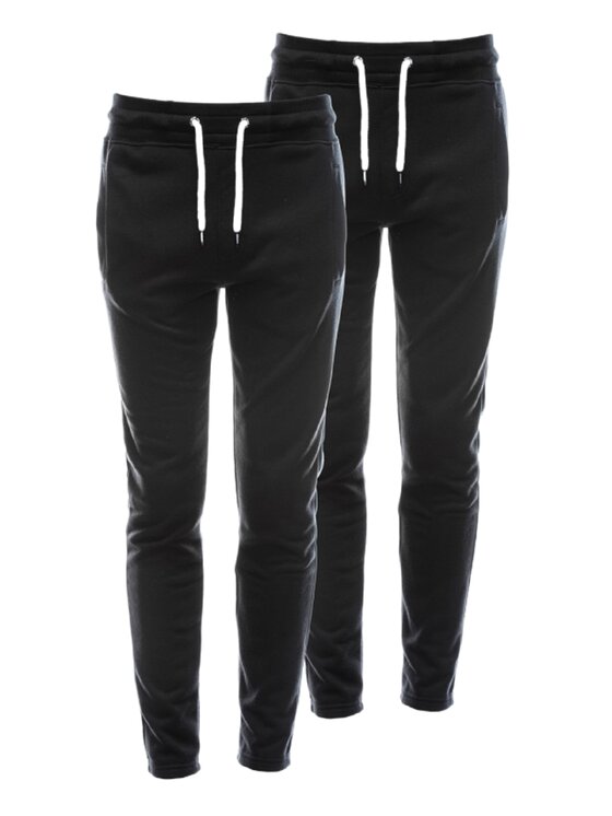 Ombre Ombre Teplákové kalhoty Z38 Černá Regular Fit