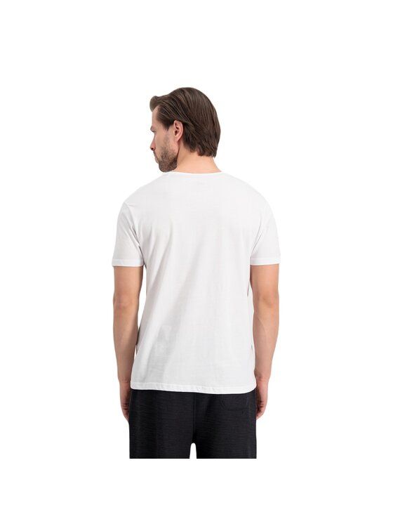 Alpha Industries Alpha Industries T-Shirt AI.118502-09-XXL Biały Regular Fit