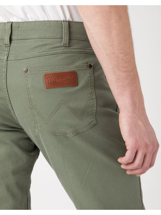Wrangler Wrangler Pantaloni di tessuto GREENSBORO Verde Regular Fit