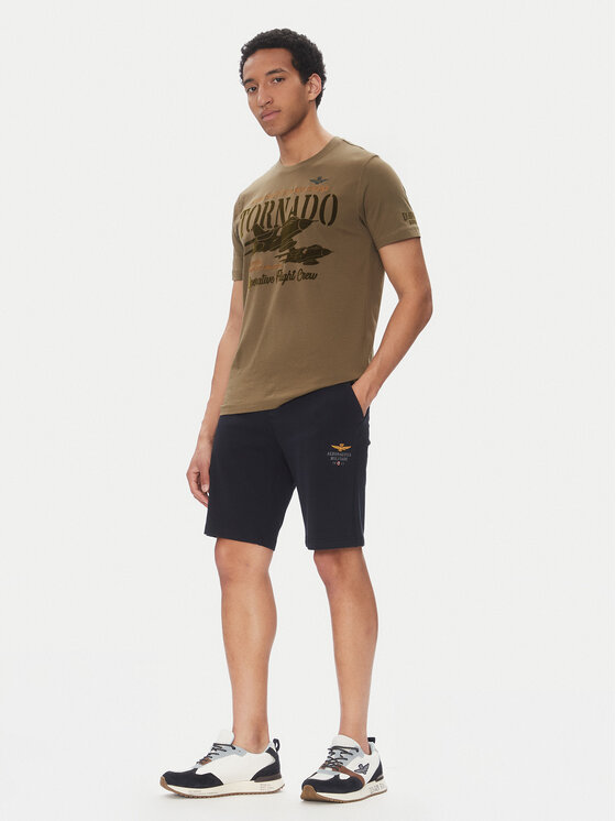 Aeronautica Militare Aeronautica Militare Pantaloni scurți sport 251BF017F459 Bleumarin Regular Fit