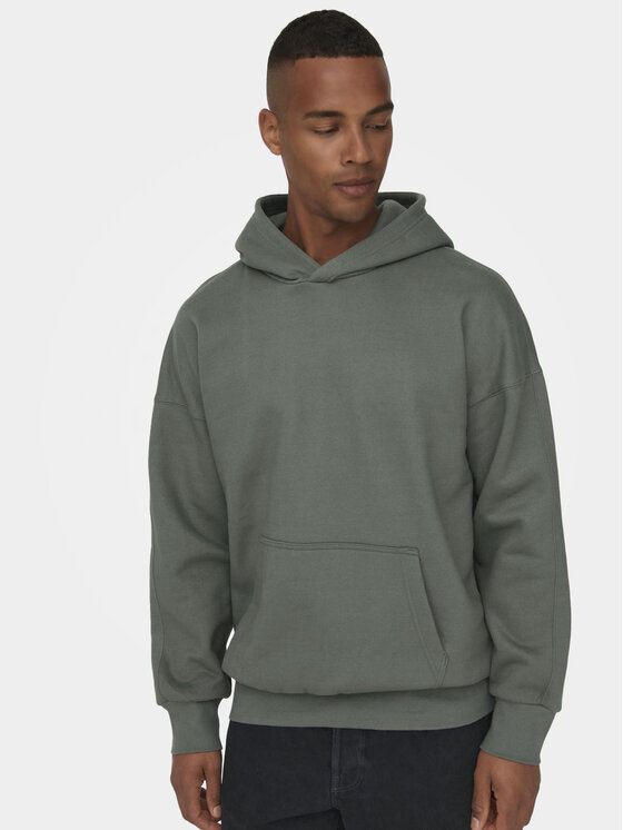 Only & Sons Only & Sons Pulóver Dan 22026661 Zöld Relaxed Fit