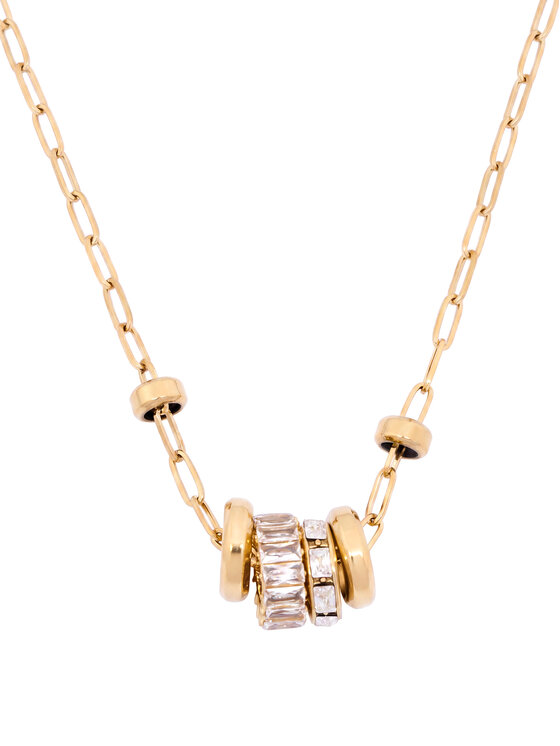 Guess Guess Naszyjnik JUBN06 326JW Złoty