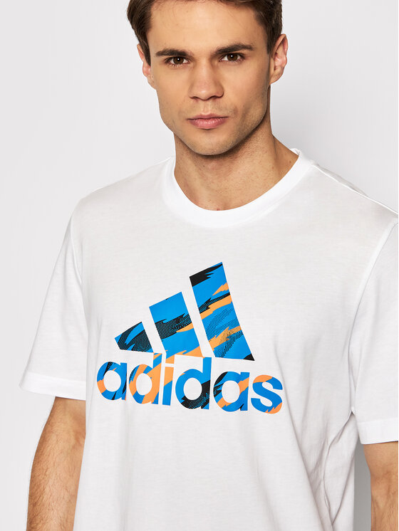 adidas T-shirt Essentials Single Jersey Camo Print HE4375 Bianco ...