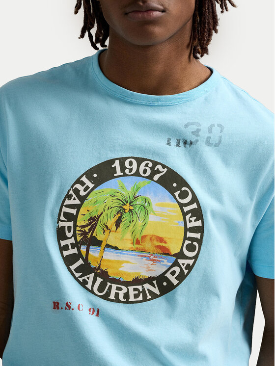 Polo Ralph Lauren Polo Ralph Lauren T-shirt 710958253001 Svijetloplava Classic Fit