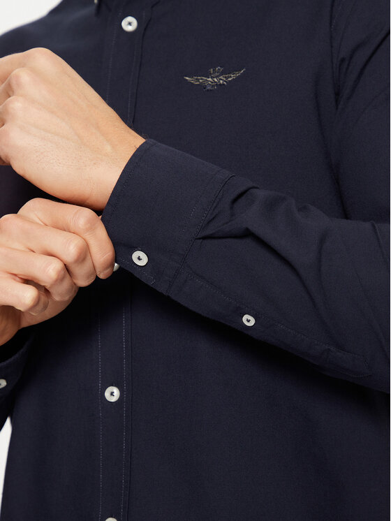 Aeronautica Militare Aeronautica Militare Srajca 242CA1262CT3289 Mornarsko modra Regular Fit