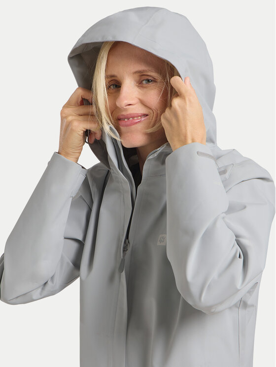 Jack Wolfskin Jack Wolfskin Outdoor jakna Trailtime 2l A63902 Zelena Regular Fit