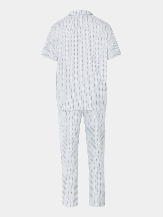 Hanro Hanro Πιτζάμα 75766 Λευκό Regular Fit