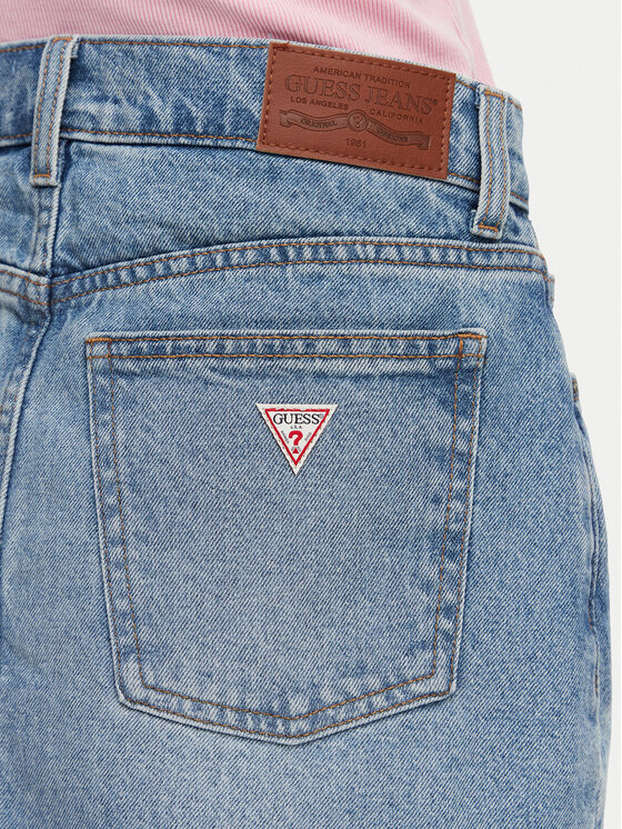 Guess Jeans Guess Jeans Gonna di jeans W5GD0Q D5M4A Blu Regular Fit