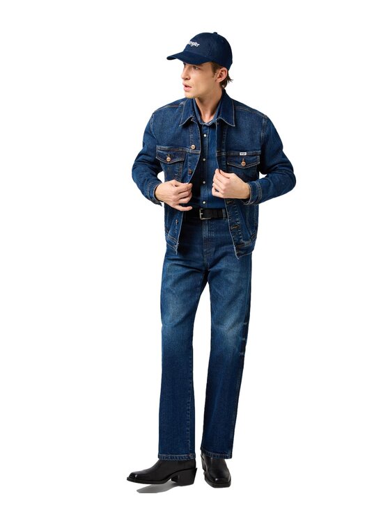 Wrangler Wrangler Kurtka jeansowa 112362651 Granatowy Regular Fit