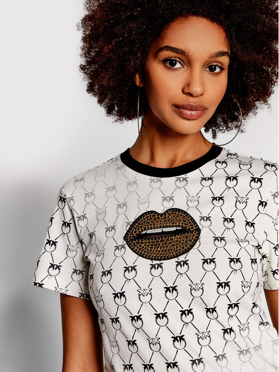 PINKO Pinko Футболка Treviso 1G17RT Y7YU Бежевий Regular Fit