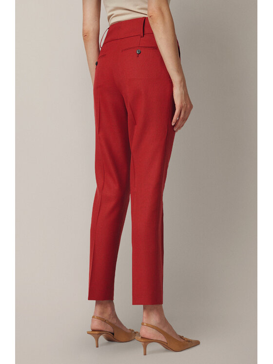 Lancerto Lancerto Spodnie materiałowe Cetona SP073225000007 Czerwony Regular Fit