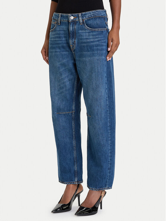 Guess Guess Džinsai W5BA2V D0460 Tamsiai mėlyna Mom Fit