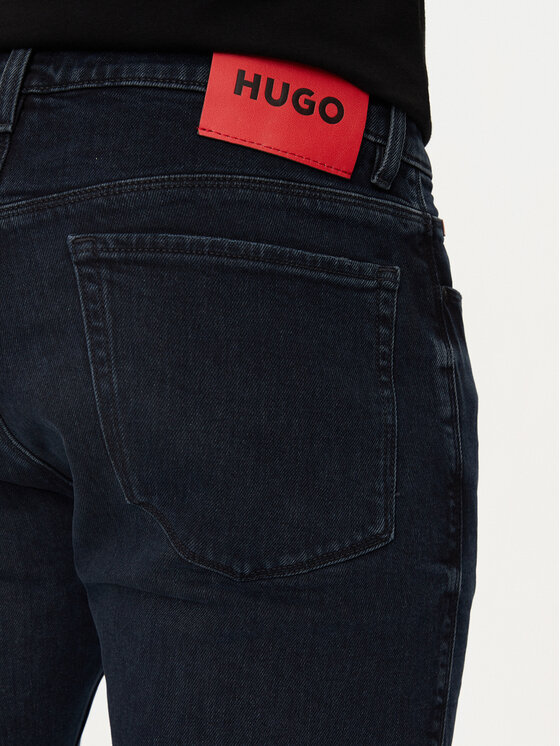 HUGO Hugo Jeans hlače 50522152 Mornarsko modra Slim Fit