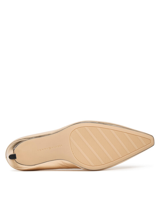 Tommy Hilfiger Tommy Hilfiger Туфлі на шпильці Logo Metallic Pump Slanted Hl FW0FW08994 Золотий