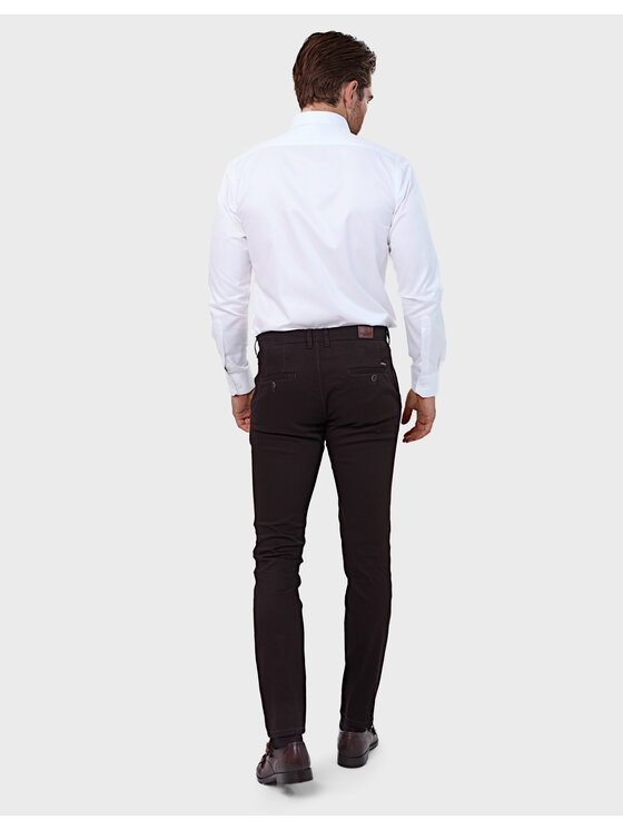 Evenemen Evenemen Chinosy Logan Tac 48732 Brązowy Slim Fit