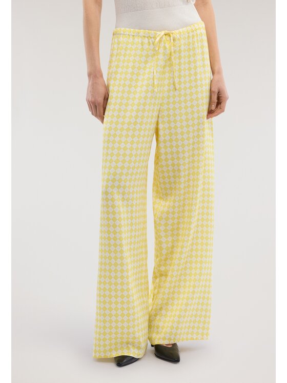 Trussardi Trussardi Pantaloni di tessuto P271A102395N0LA Giallo Over Fit