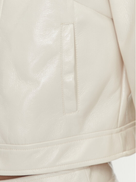 Morgan Morgan Giacca in similpelle 241-VBOWL Beige Slim Fit