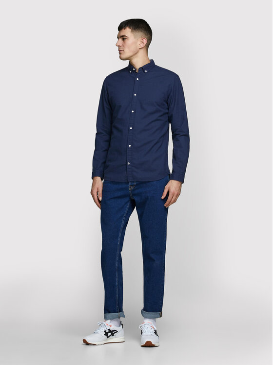 Camicia Summer 12163855 Blu scuro Slim Fit