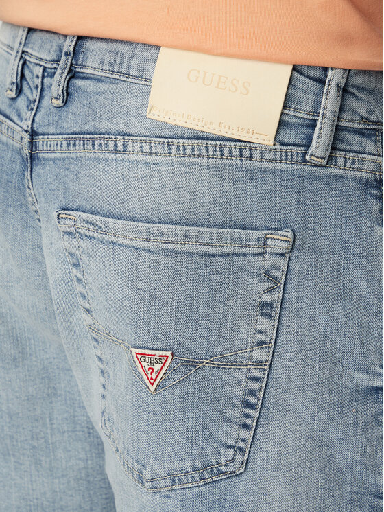 Guess Guess Džínsové šortky M6GD27 D0778 Svetlo modrá Regular Fit