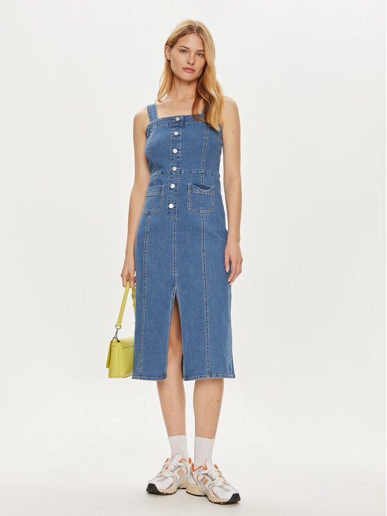 Vero Moda Vero Moda Jeans haljina Saila 10310393 Plava Regular Fit