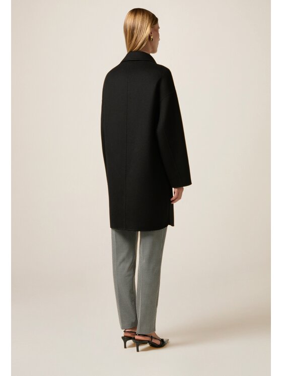 Oltre Oltre Cappotto 0062J000103N033 Nero Baggy Fit