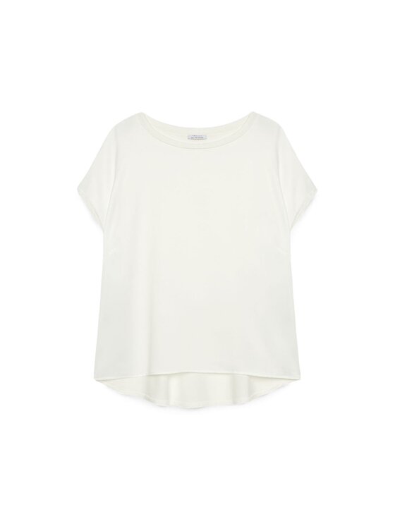 Fiorella Rubino Fiorella Rubino T-shirt G613L708232N011 Bianco Regular Fit