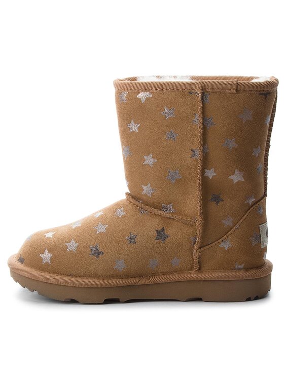 Ugg Ugg Sniego batai Kids Classic Short II Stars 1019697K Ruda