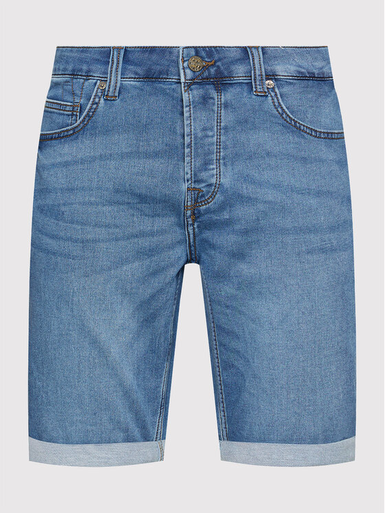 Only & Sons Only & Sons Džínsové šortky Ply 22018584 Tmavomodrá Regular Fit