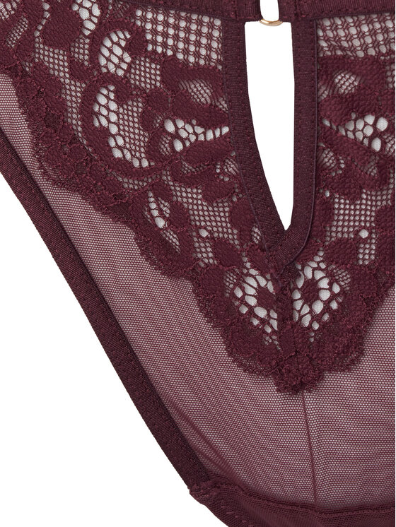 Hunkemöller Hunkemöller Stringi 302380 Bordowy