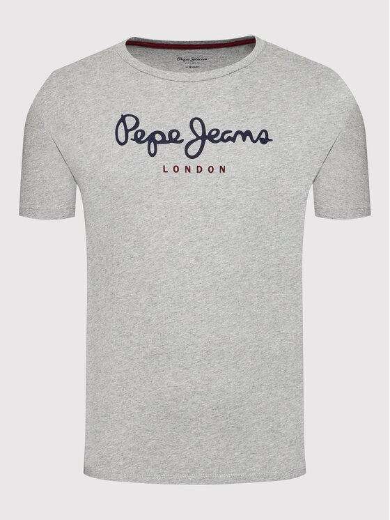 Pepe Jeans Pepe Jeans T-Shirt Eggo PM508208 Szary Regular Fit
