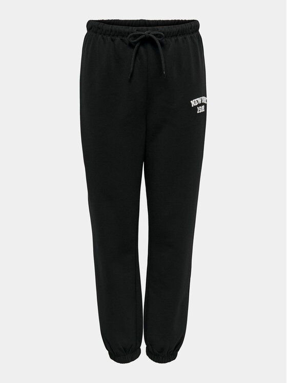 ONLY ONLY Jogginghose Toddy 15311686 Schwarz Regular Fit
