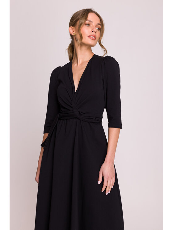 Stylove Stylove Večerní šaty S404 Černá Premium Fit