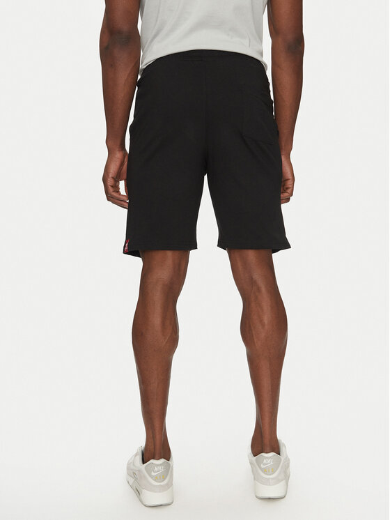 Alpha Industries Alpha Industries Αθλητικό σορτς 116366 Μαύρο Regular Fit