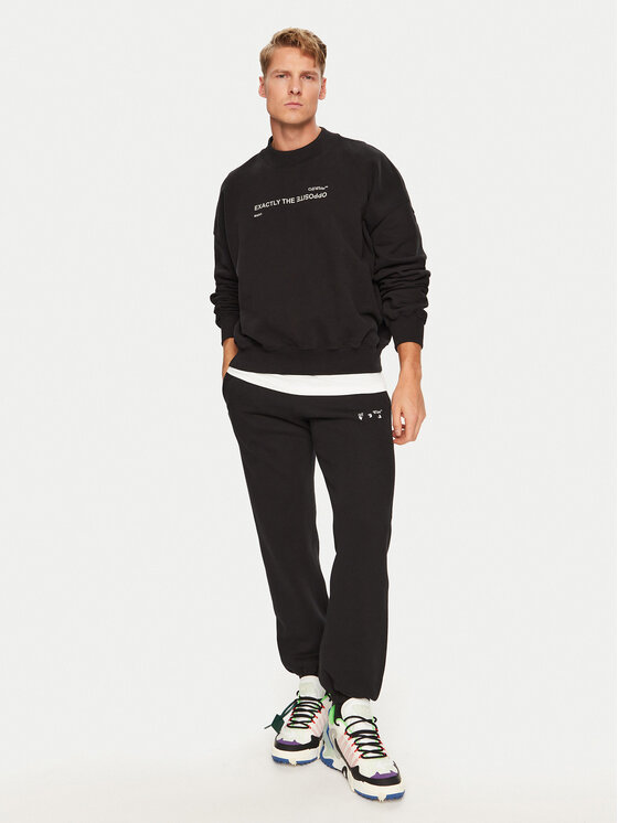 Off-White Off-White Dressipüksid OMCH030F20FLE0011001 Must Regular Fit