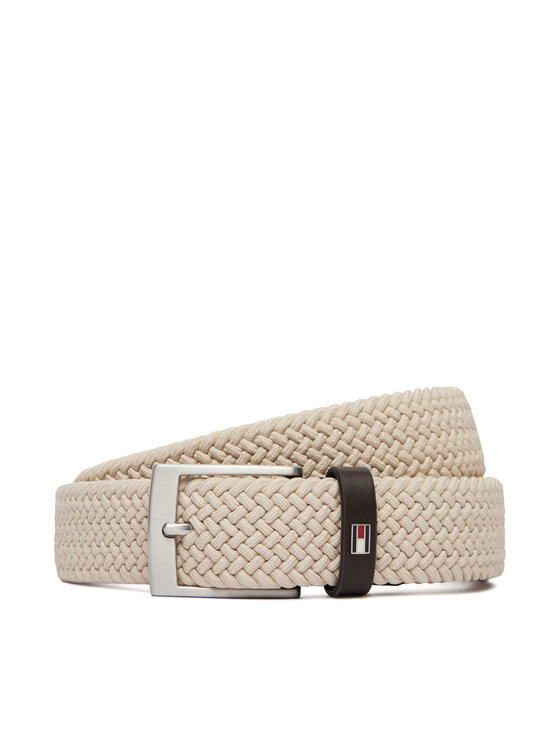 Tommy Hilfiger Tommy Hilfiger Pánský pásek Adan 3.5 Elastic AM0AM13824 Béžová