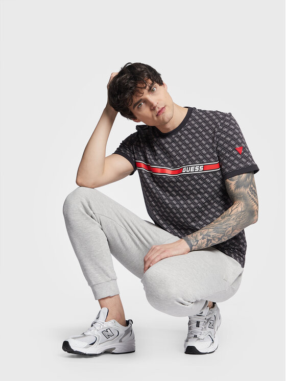 Guess Guess Футболка Jamey Z2BI09 J1314 Чорний Regular Fit