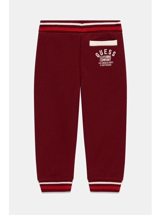 Guess Kids Guess Kids Kalhoty z materiálu 184855 Červená Regular Fit
