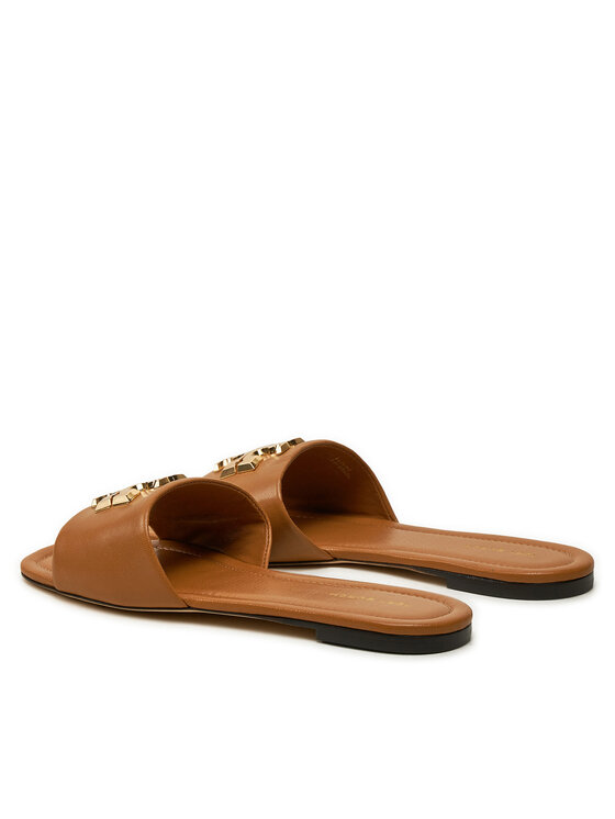 Tory Burch Tory Burch Klapki Eleanor Slide 157966 Brązowy