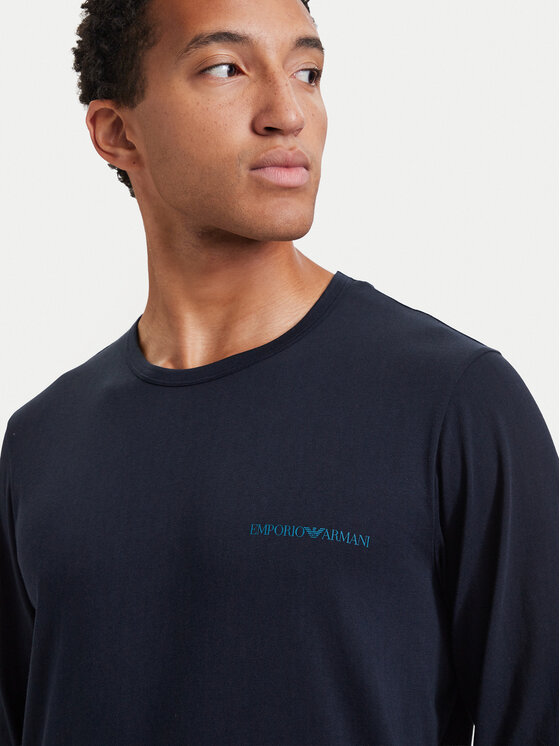 Emporio Armani Underwear Emporio Armani Underwear Longsleeve EM000382 AF25022 UB102 Granatowy Slim Fit